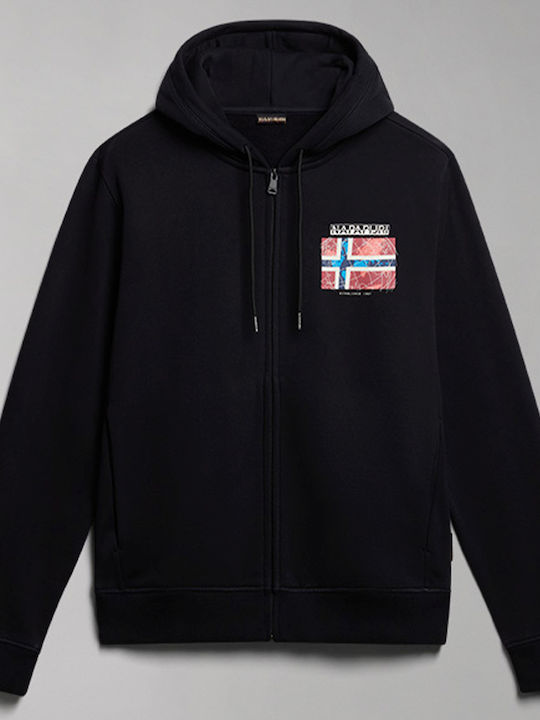 Black Hooded Cardigan