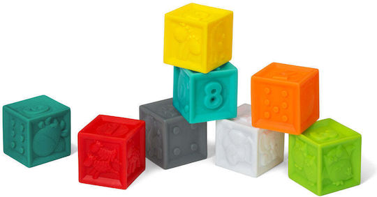 Infantino Bildung Bauklötze Squeeze & Stack Block Set für 6+ Monate 10 Stück