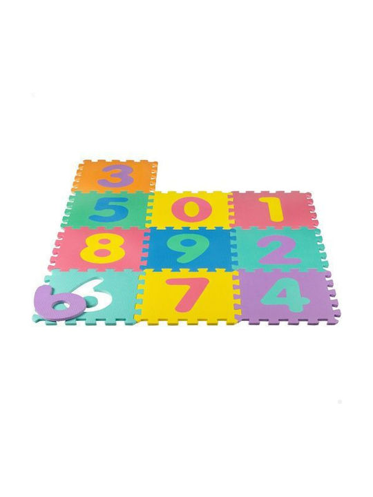Educational Kids Floor Puzzle Foam with Numbers Multicolored 10 Pieces 81002HGN30CL