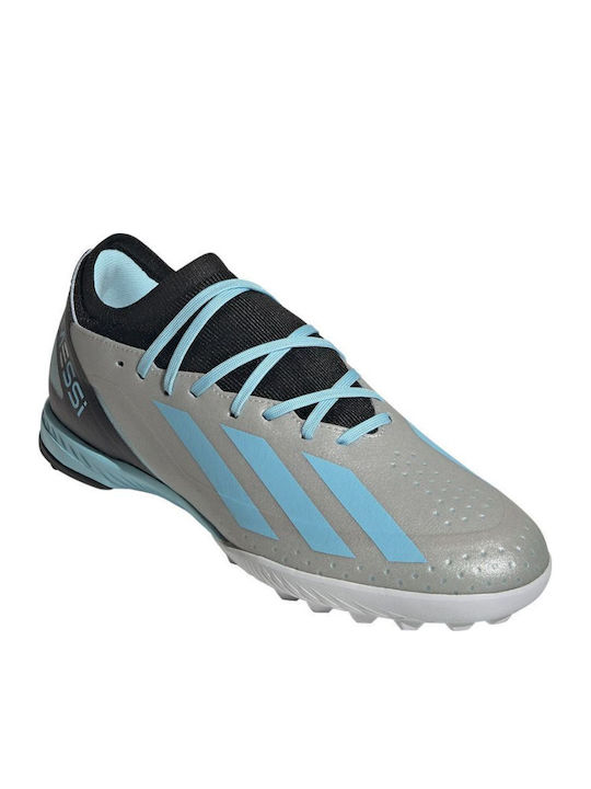 adidas X Crazyfast Messi.3 Football Shoes with Molded Cleats Silver