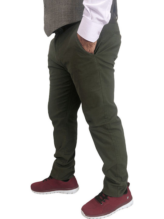 Trousers Chino in Slim Fit Khaki