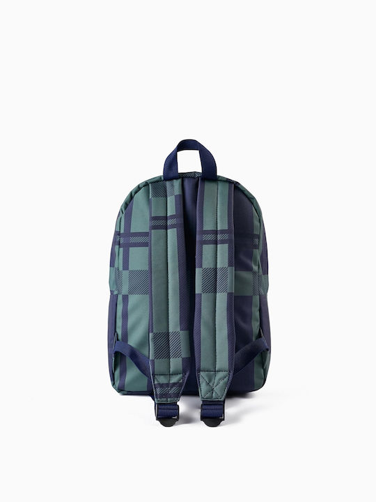Zippy Kariert Schulranzen Rucksack Grundschule Blau