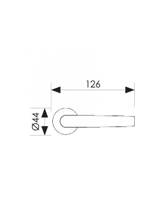 Zogometal Lever Front Door with Rosette Right 302 302 with Rosette URL