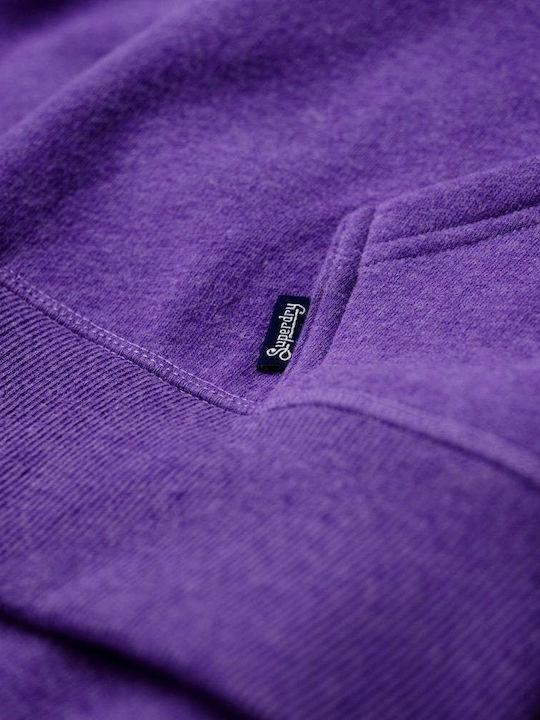 Women's Sweatshirt Jacket Hooded Purple