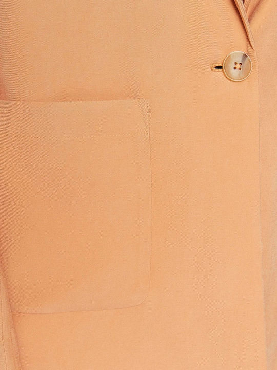 DKNY Damen Blazer Braun