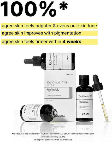 Cosrx The Vitamin C 23 Ενυδατικό & Αντιγηραντικό Serum Προσώπου με Βιταμίνη C & Βιταμίνη E για Αποτοξίνωση & Λάμψη 20ml