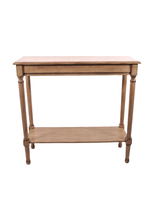 98259SA Wooden Console Table Μπεζ L80xW30xH75cm