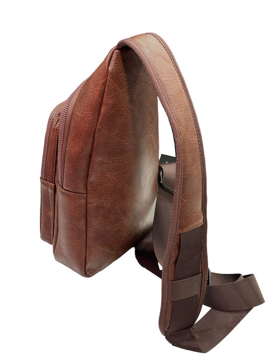 Herrentasche Sling Braun