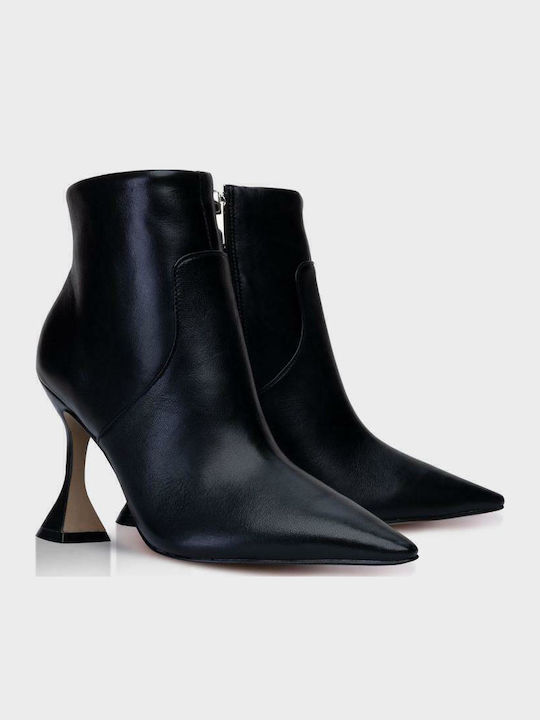 Ghete dama de piele Ankle Boots Negru