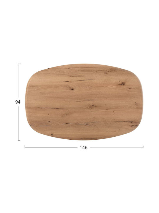 Freebox Oval Table Surface Werzalit 146x94cm FB95916.14 1pcs