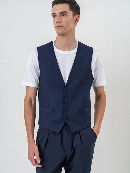 Fragosto Men's Vest Blue