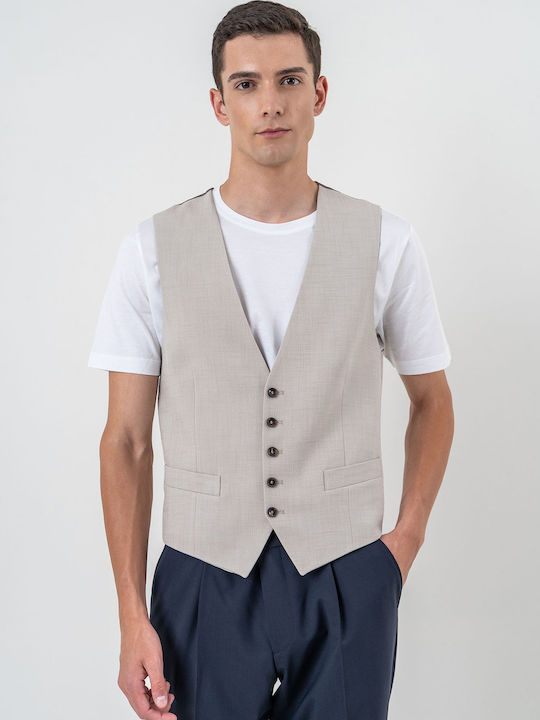 Fragosto Men's Vest Beige