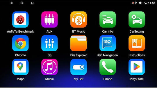 Digital IQ Ηχοσύστημα Αυτοκινήτου 2DIN (Bluetooth/USB/AUX/WiFi/GPS/Apple-Carplay/Android-Auto) με Οθόνη Αφής 7"
