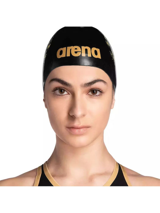 Arena Moulded Pro II Silicone Adults Swimming Cap Black