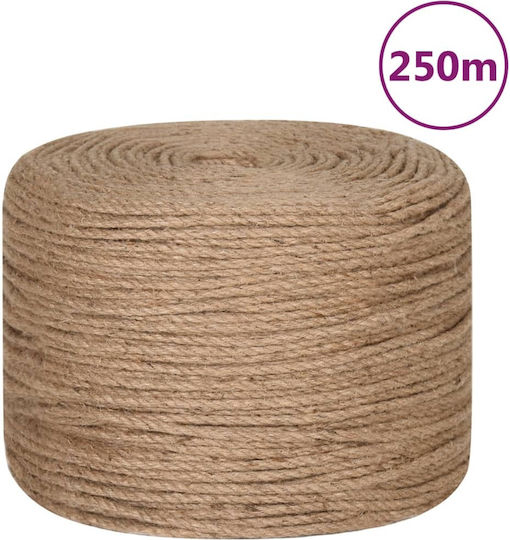 vidaXL Σχοινί Διαμέτρου 6mm με Μήκος 250m Καφέ
