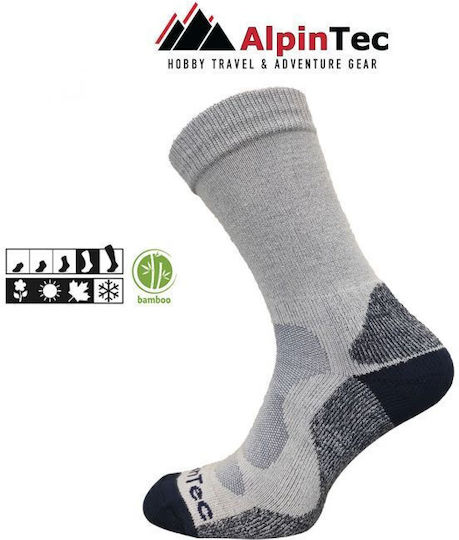 AlpinPro Trekking Hunting Socks Cotton in Gray color