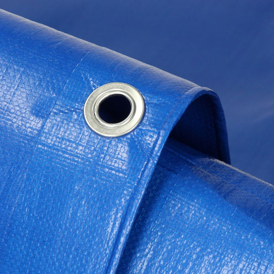 ECD Germany Waterproof Tarpaulin 180gr/m² 10x6m. Light Type Blue