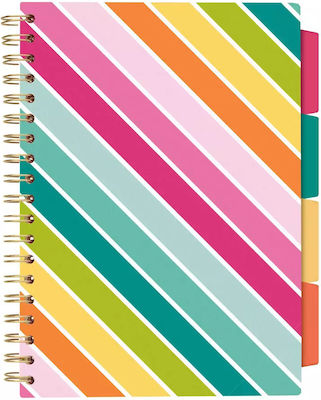 Pukka Spiral Notebook Ruled B5 5 Subjects Multicolour 1pcs