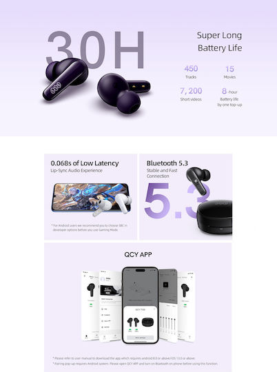 QCY T13X In-ear Bluetooth Handsfree Earphones with Charging Case Black