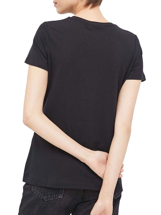 DKNY Women's Summer Blouse Cotton Short Sleeve Black