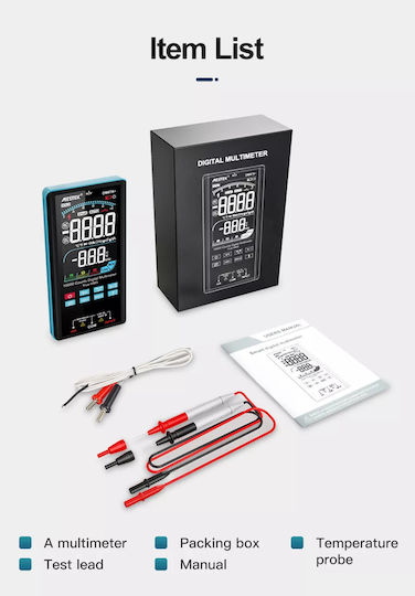 Mestek DM97A+ Ψηφιακό Πολύμετρο True RMS με Μέτρηση AC / DC / Αντίστασης / Χωρητικότητας / Θερμοκρασίας