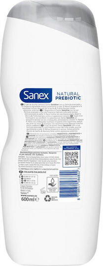 Sanex Natural Prebiotic Creamy Bubble Bath with AHA for Peeling 600ml