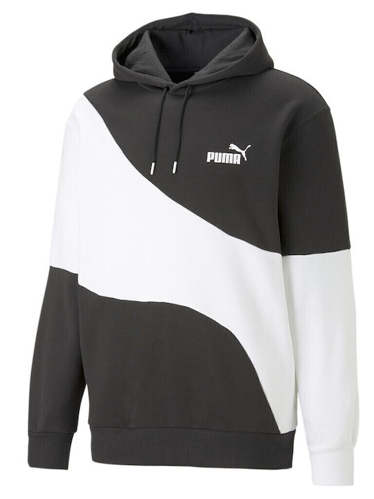 PUMA Power Φούτερ Μαύρο με Κουκούλα