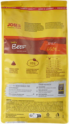 Josera Josicat Tasty Beef Dry Food for Adult Cats with Beef 0.65kg