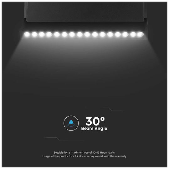 V-TAC LED Lumina liniară Lumină Plafon 18W Alb natural IP20