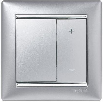 Legrand Valena Recessed Dimmer Switch Without Frame Classic Button 600W in Gray Color