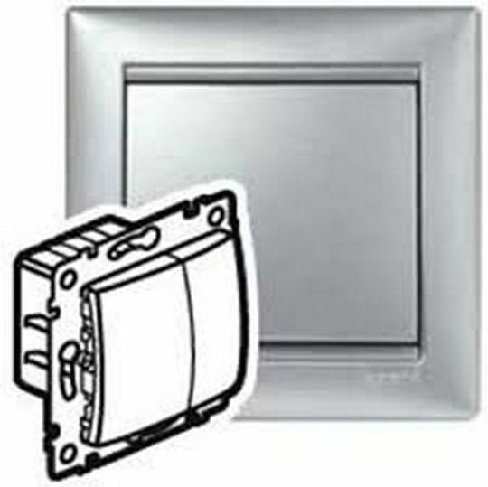 Legrand Valena Recessed Dimmer Switch Without Frame Classic Button 600W in Gray Color