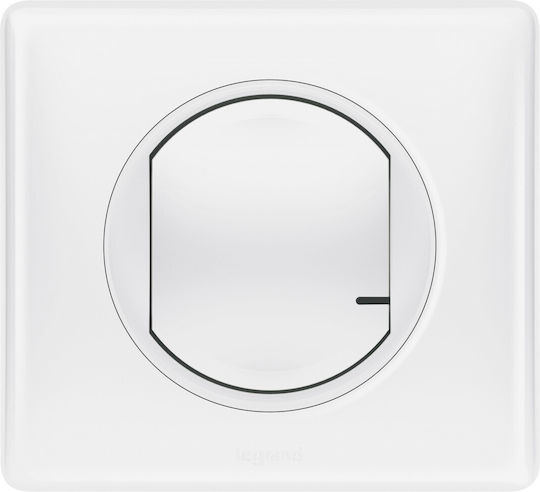 Legrand Celiane Netatmo Recessed Dimmer Switch with LED Frame Rotary 300W in White Color