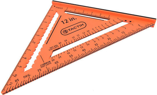 Tactix Winkelmesser Zimmerleute mit Patoura Länge 30.5cm mit Winkelmesser