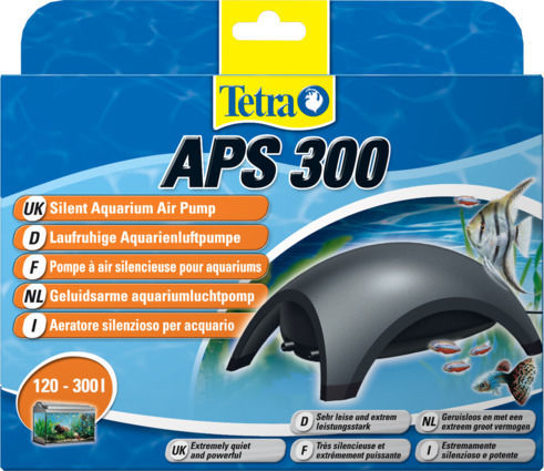 Tetra Aps 300 Aquarium Air Pump Double Outlet with Maximum Adjustable Flow Speed 300lt/h