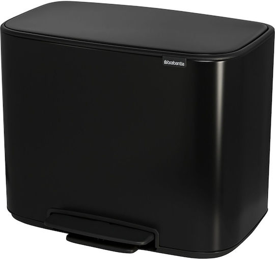 Brabantia Bo Abfalleimer Recycling mit Pedal Schwarz 36Es 1Stück