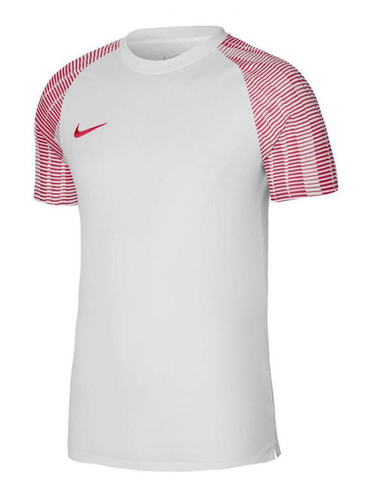 Nike Football Academy Bărbați T-shirt Sportiv cu Mânecă Scurtă Dri-Fit Alb