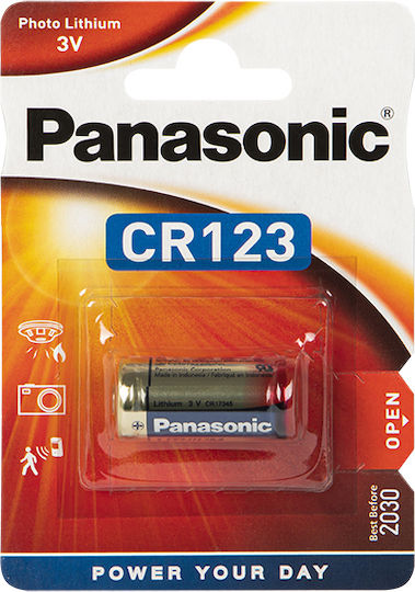 Panasonic Photo Power Литиева Батерия CR123 3V Еднократна (Дълъг Живот) 1бр