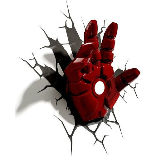 The Source Kinder Wandleuchte LED Kunststoff Iron Man Hand
