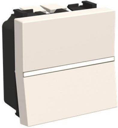 Abb Abb Recessed Wall Switch Single Without Frame Aller Retour White