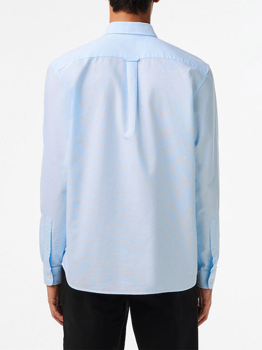 Lacoste Men's Shirt Long Sleeve Cotton Light Blue