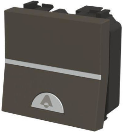 Abb Zenit Front Plate Wall Push Bell Button without Frame Gray 702387