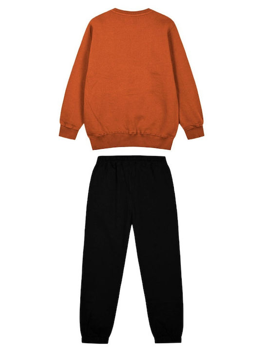 Energiers Kids Sweatpants Set Brown 2pcs