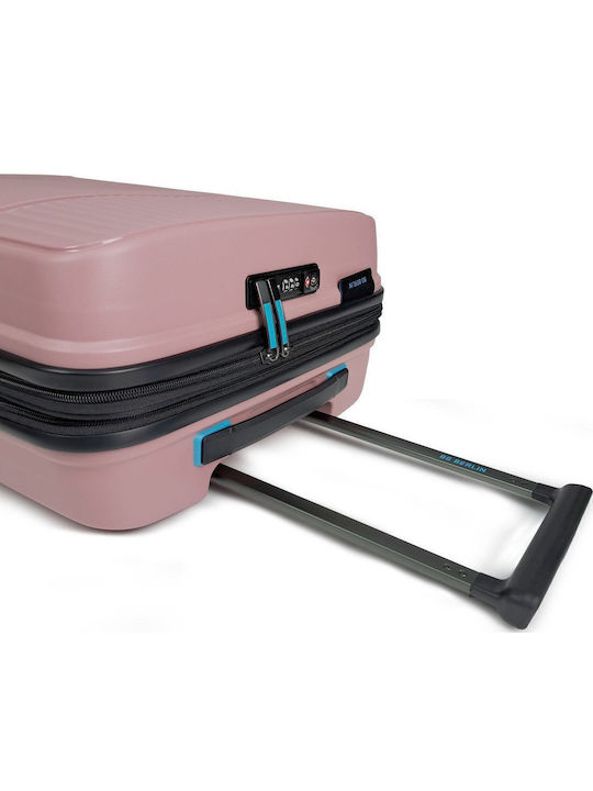 Bg Berlin Weekend Cabin Hard Suitcase Dark Pink with 4 Wheels Height 55cm