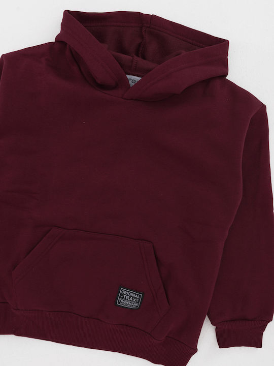 Hanorac Copii cu Glugă Burgundy