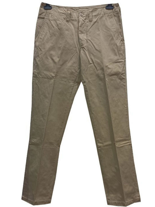 Luciano Faketti Men's Trousers Chino Beige