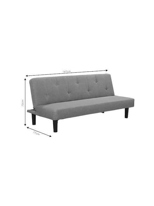 Pakketo Doppelsitzer Sofa Bett Anthrazit 167x77x73cm