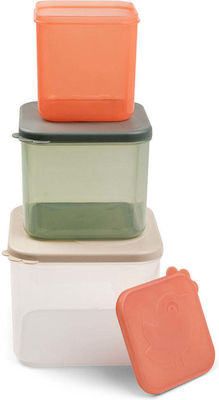 Done by Deer Elphee Kids Set Lunch Plastic Box Colour Mix