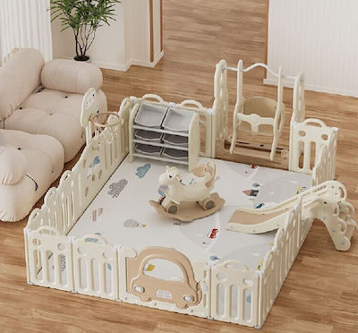 ForAll Spielplatz mit Korb 180x200x63cm. Beige