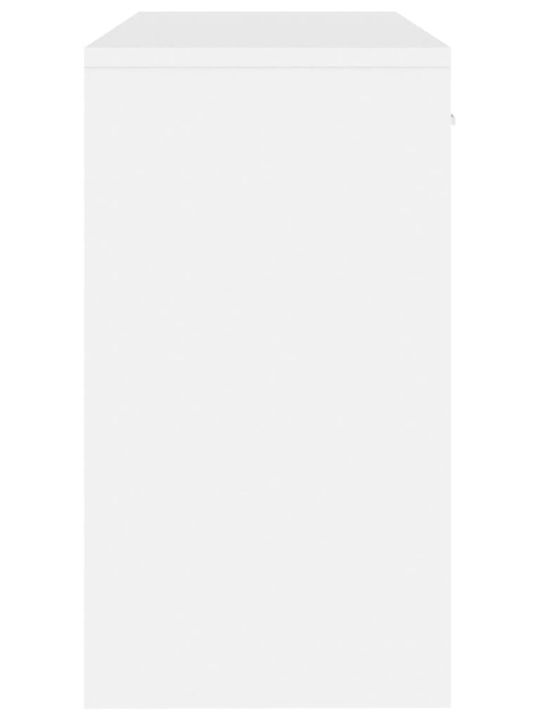 Бюро от Дърво и Бяло Стъкло 100x40x73см
