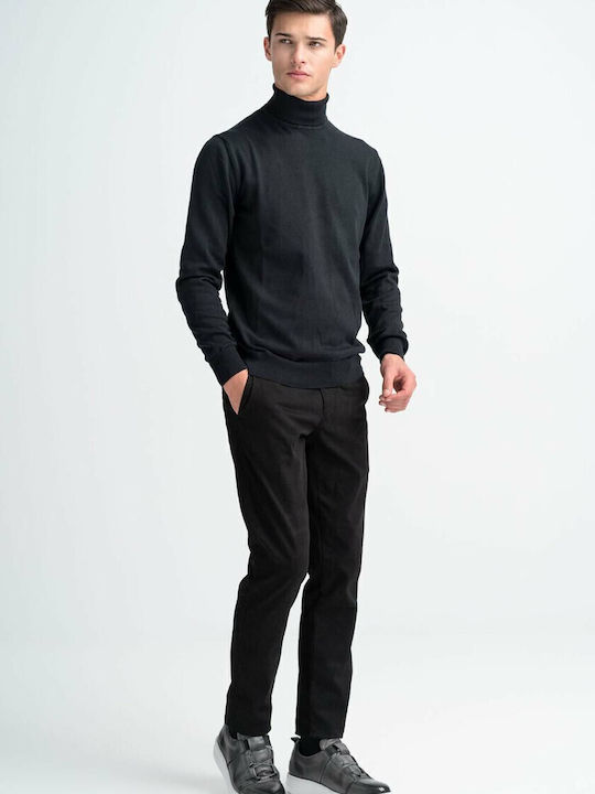 40 Langarm-Pullover Schwarz